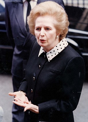 Foes: The aging Soviet leader Leonid Brezhnev (left) and Margaret Thatcher (right)